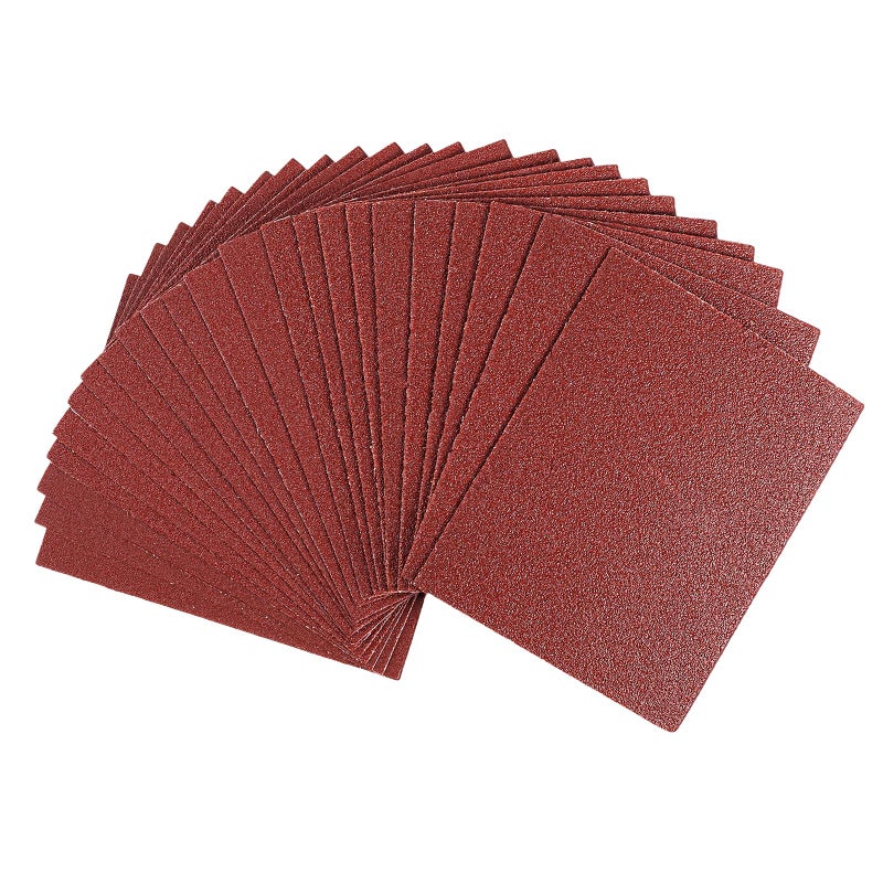 BAOSTC 1/4 ورقة صنفرة 4-1/2""*5-1/2"" متنوعة 60-80-120-180-240 50 عبوة - Image 1